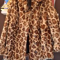 pelliccia vintage dressing con disegno maculato 