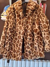 pelliccia vintage dressing con disegno maculato 