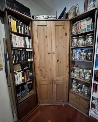 Mobile studio IKEA ALVE (angolare + librerie)