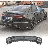 DIFFUSORE AUDI A6 S LINE 15-18 LOOK RS6 NERO LUCID