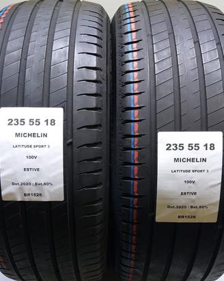 2 GOMME 235 55 18 MICHELIN BR1526