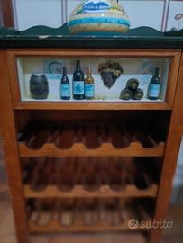 mobile porta vino in legno 