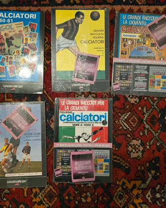 Lotto 5 Album Calciatori Panini-Ristampe Gazzetta