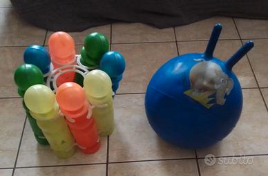 Palla canguro birilli bowling bocce e giochi vari