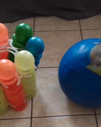 Palla canguro birilli bowling bocce e giochi vari