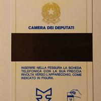 CARTA TELEFONICA CAMERA DEI DEPUTATI
