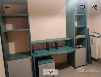 Libreria + scrivanoa + comodino