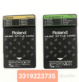 Roland card styles X tastiere roland SERIE E