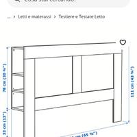 Testiera letto ikea