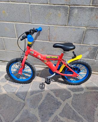 bicicletta bambino paw patrol