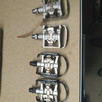 pedali "dual" shimano pd-m324 e van rysel da corsa