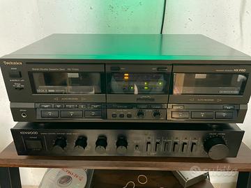 Piastra cassette doppia technics