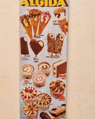 Insegna Tabella Gelati Algida