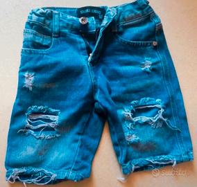 jeans corti bambino 3/4 anni Small Gang 