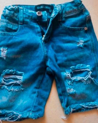 jeans corti bambino 3/4 anni Small Gang 