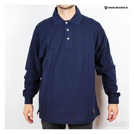Polo manica lunga Abarth very Vintage blu XL