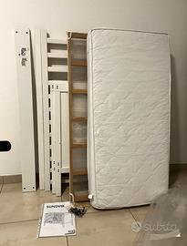 Lettino IKEA Sundvik + materasso Chicco 120X60