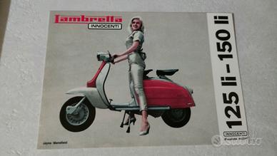 Cartolina Lambretta 125 li 150 li Vintage