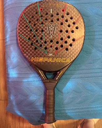 Racchetta padel hispanica aurum 6k carbon plain