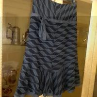 gonna con velo interno vita 42 lunga 65cm made in