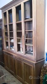 LIBRERIA QUATTRO ANTE DELLA META' 800 IN NOCE