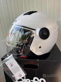 Casco jet dieffe bianco omologazione 22.06