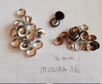 Bottoni da foderare anime  misura 16