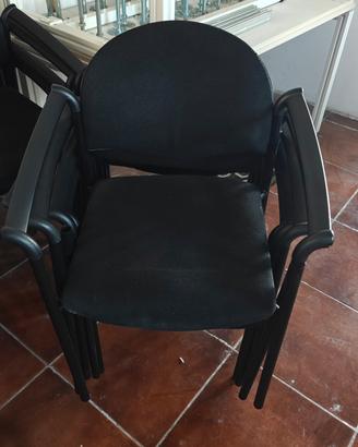 20 sedie impilabili per ufficio