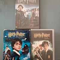 Due DVD e una VHS di Harry Potter