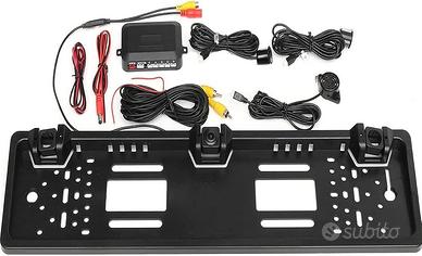 Telecamera retromarcia portatarga sensori parchegg