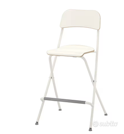 sgabelli bianchi Franklin pieghevoli Ikea
