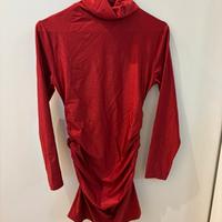 Abito strech rosso natalizio