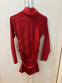 Abito strech rosso natalizio