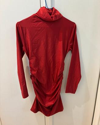 Abito strech rosso natalizio