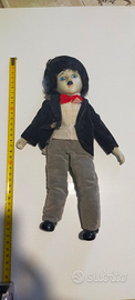 Bambola ceramica Charlie Chaplin
