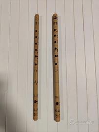 Coppia di flauti Etnici.