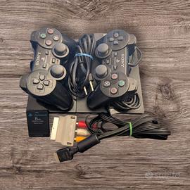 Sony PlayStation 2 + 2 controller, cavi e memory