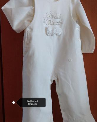salopette chicco taglia  12 mesi