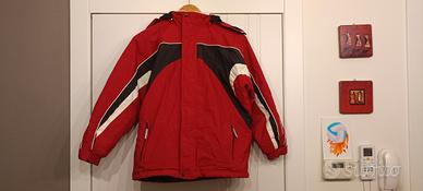 giacca sci rossa 12 anni