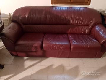 divano in pelle 3 posti 