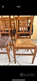 Sedie in legno massello 