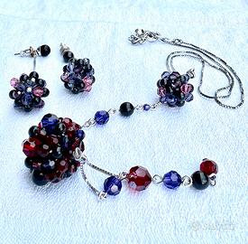 Collana e orecchini Swarovski vintage