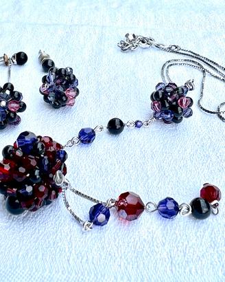 Collana e orecchini Swarovski vintage