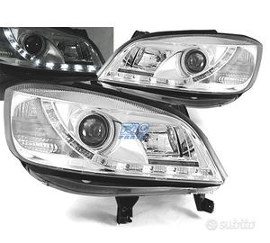 FARI OPEL ZAFIRA 99-05 LUCE DIURNA A LED FONDO CRO