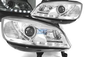 FARI OPEL ZAFIRA 99-05 LUCE DIURNA A LED FONDO CRO