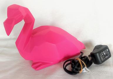 lampada Design origami Fenicottero Rosa 