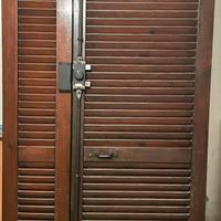3 Persiane in legno una 3/4 e due ad una sola anta