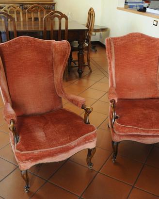 Coppia di poltrone Bergere