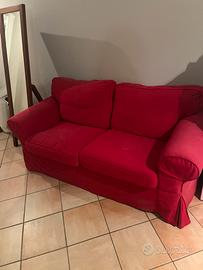 Divano ikea rosso sfiderabile