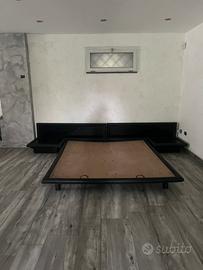 Letto artigianale nero